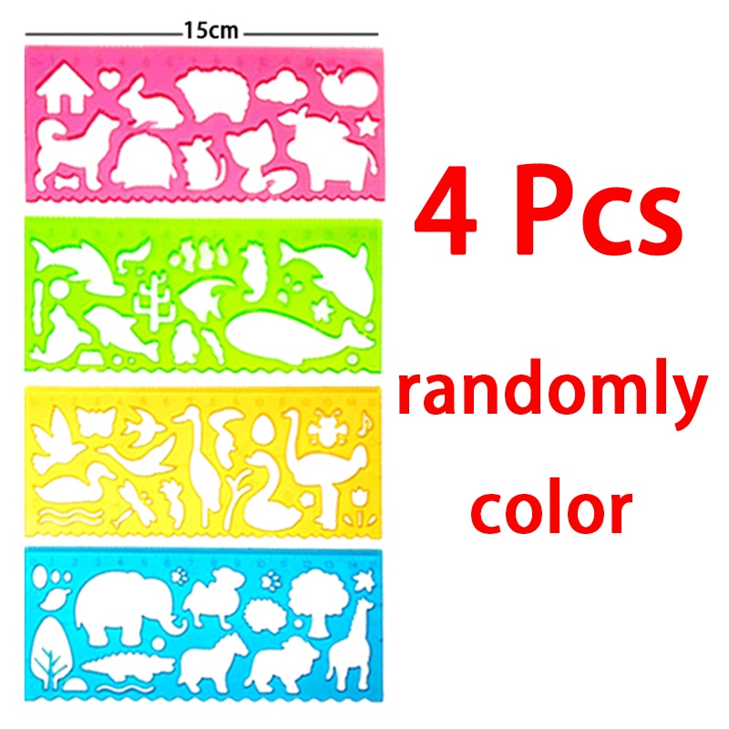 Creative Children 13pcs Animal Geometry Spirograph Drawing Stencils Templates