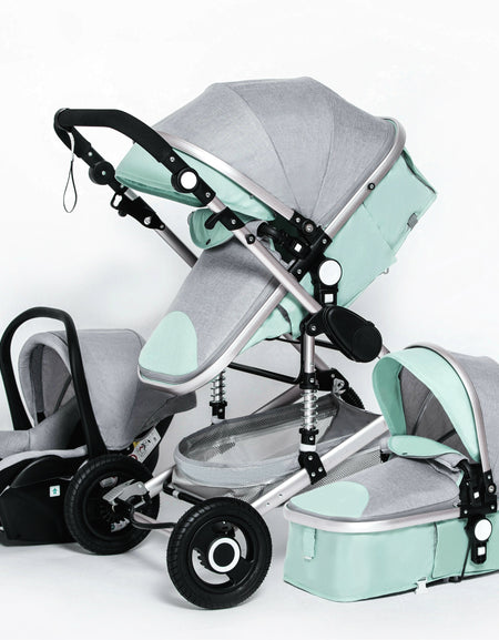 Luxury 3 in 1 Travel Car Seat, Stroller, Baby Carrier & Pushchair