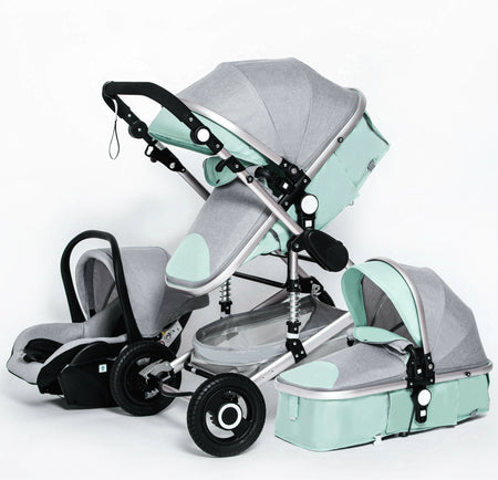 Luxury 3 in 1 Travel Car Seat, Stroller, Baby Carrier & Pushchair