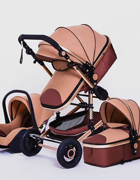 Luxury 3 in 1 Travel Car Seat, Stroller, Baby Carrier & Pushchair