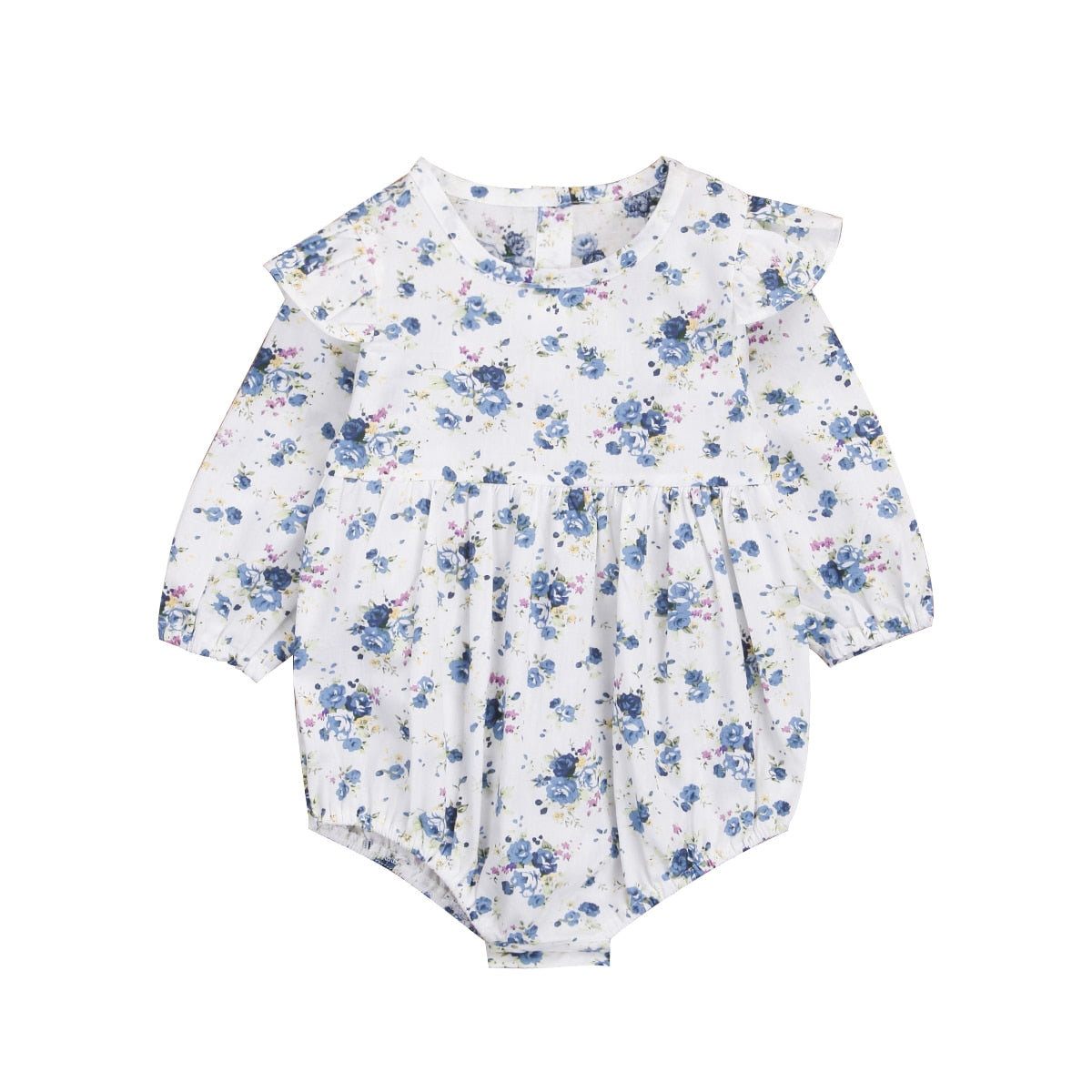 Long Sleeve Ruffle Rompers