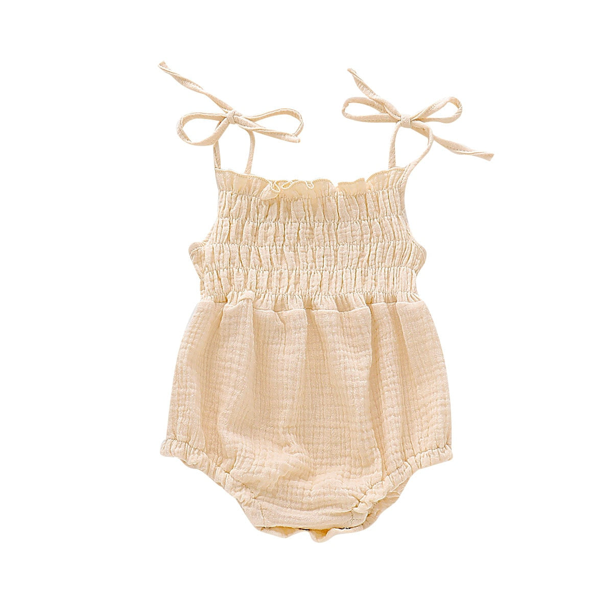 Summer Shoulders Tie Down Romper
