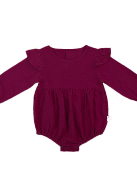 Long Sleeve Ruffle Rompers