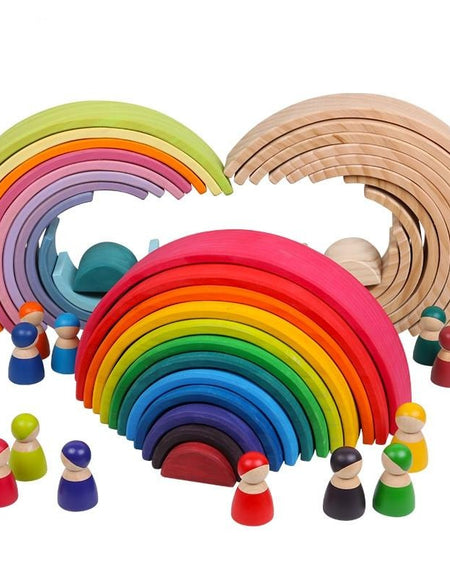 Baby Large Rainbow Stacker Wooden Toys