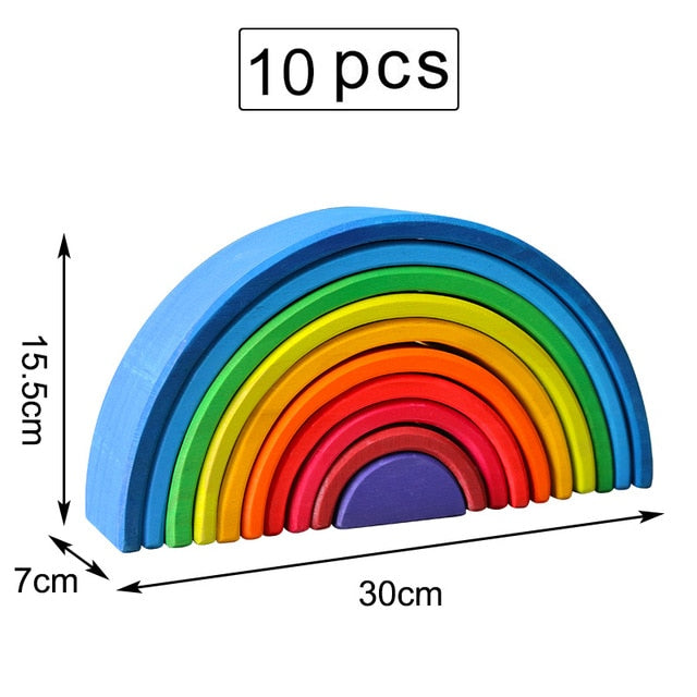 Baby Large Rainbow Stacker Wooden Toys