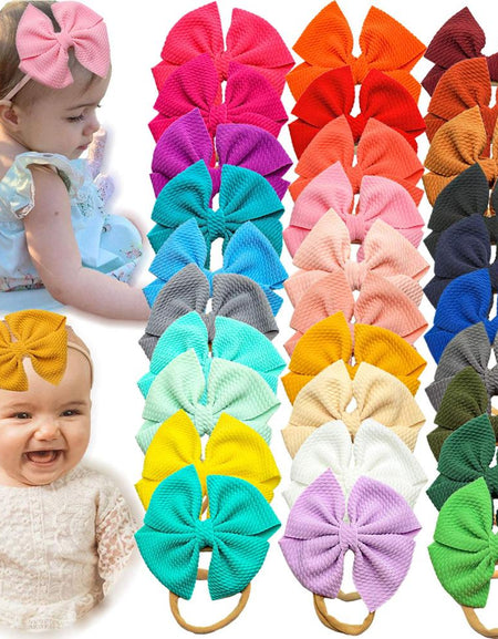 Soft Baby Girl’s Bows Headbands