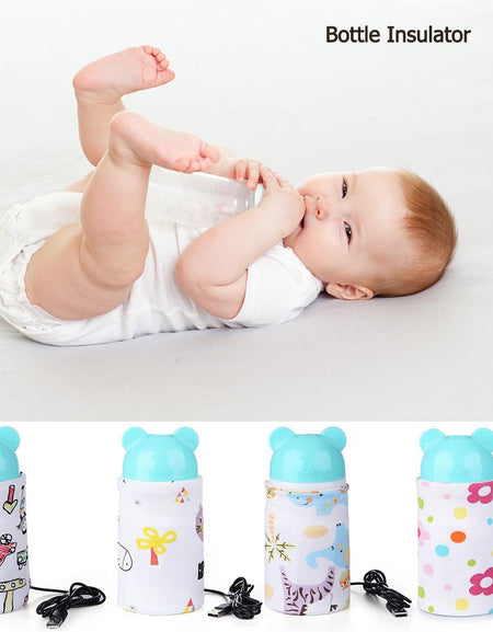 USB Milk Warmer Insulated Feeding Bottle